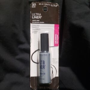 Maybelline New York Ultra Liner 301 Black Eyeliner New .25oz